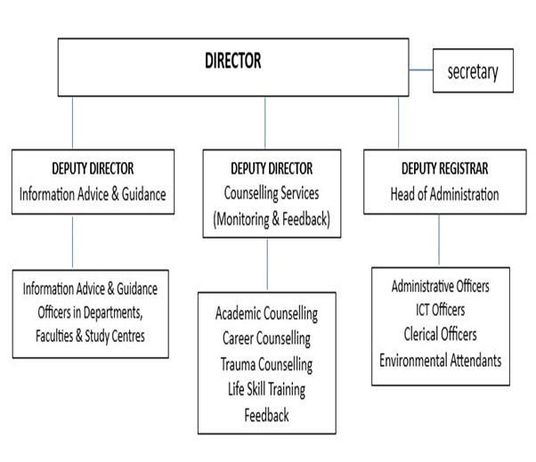 Organogram of the Counselling Directorate
